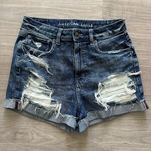 American Eagle Denim Mom Shorts